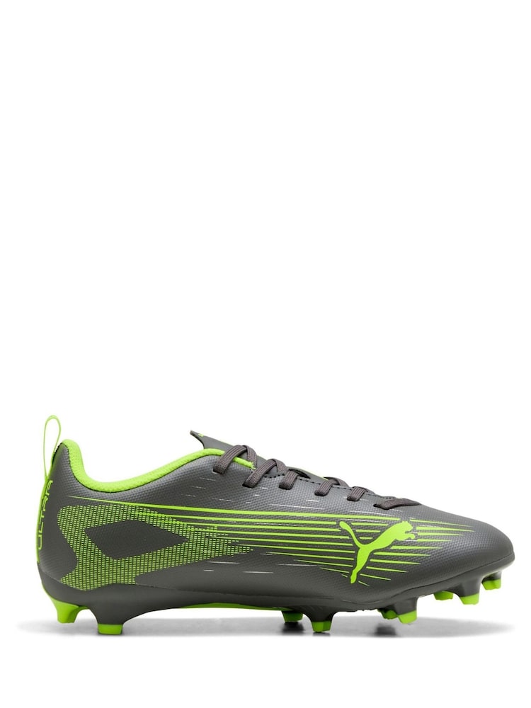 Puma Grey/Green Ultra 5 Play Football Boots - Image 1 of 6