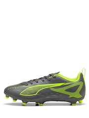 Puma Grey/Green Ultra 5 Play Football Boots - Image 2 of 6