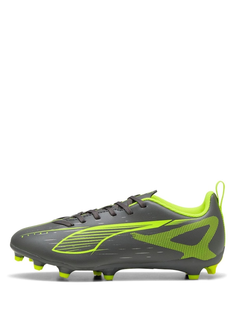 Puma Grey/Green Ultra 5 Play Football Boots - Image 2 of 6