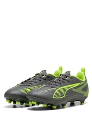 Puma Grey/Green Ultra 5 Play Football Boots - Image 3 of 6