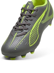 Puma Grey/Green Ultra 5 Play Football Boots - Image 5 of 6