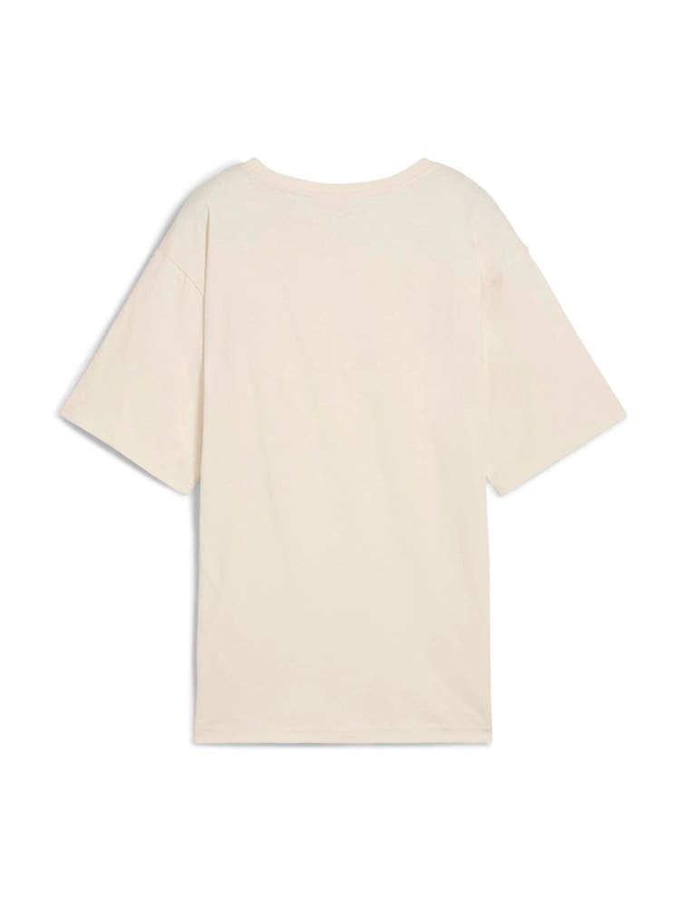 Puma Cream Womens ESS Relaxed T-Shirt - Image 3 of 3