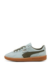 Puma Blue Palermo Trainers - Image 2 of 6