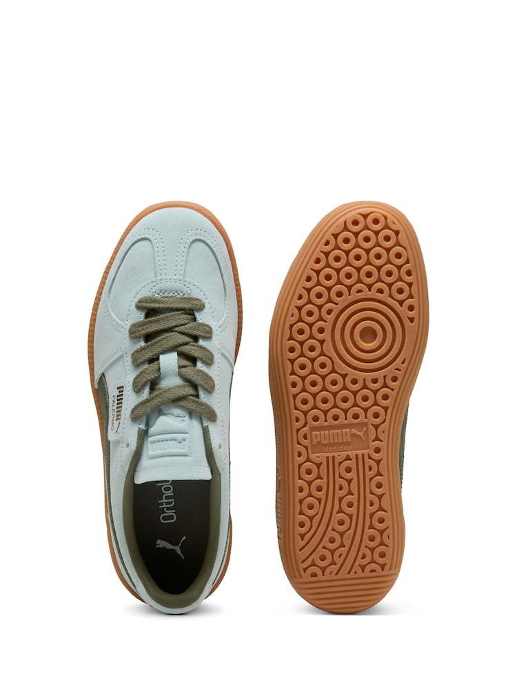 Puma Blue Palermo Trainers - Image 4 of 6