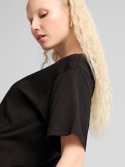 Puma Black Womens ESS Relaxed T-Shirt - Image 2 of 6