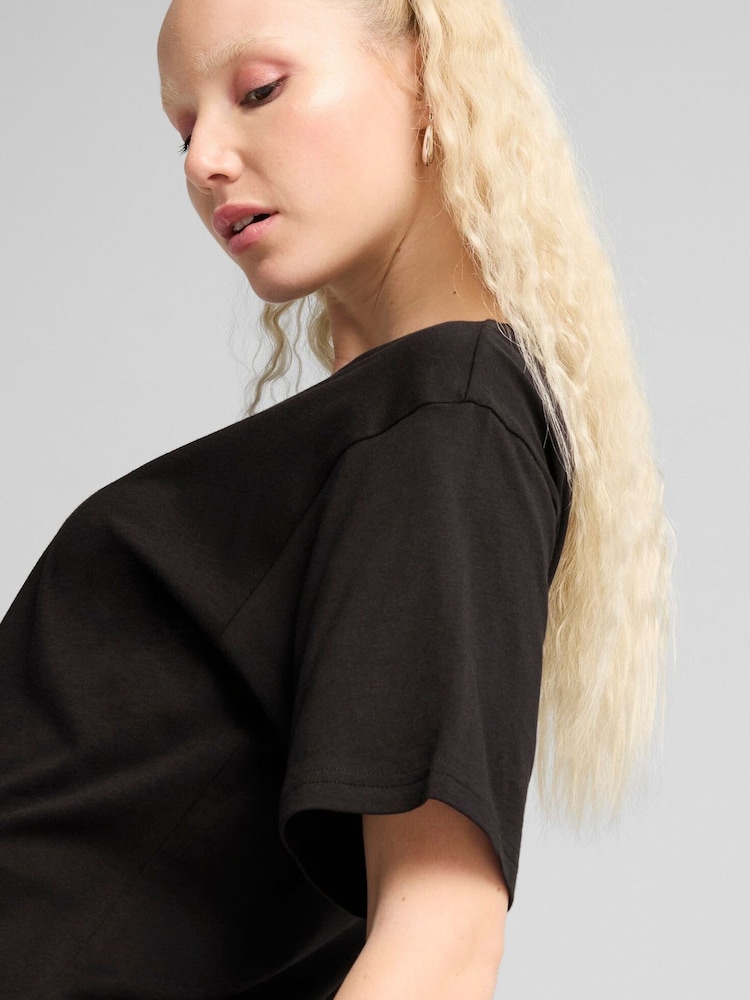 Puma Black Womens ESS Relaxed T-Shirt - Image 2 of 6
