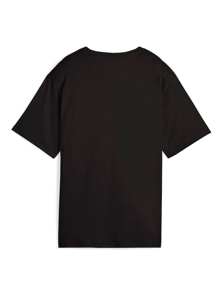 Puma Black Womens ESS Relaxed T-Shirt - Image 6 of 6