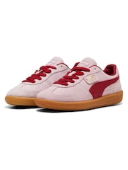 Puma Pink/Red Palermo Trainers - Image 1 of 6