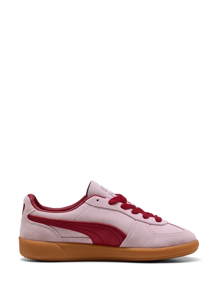 Puma Pink/Red Palermo Trainers - Image 1 of 6 Puma Pink/Red Palermo Trainers - Image 1 of 6