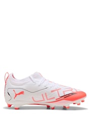 Puma White Boys Ultra 5 Match Fg/ag Football Boots - Image 1 of 6