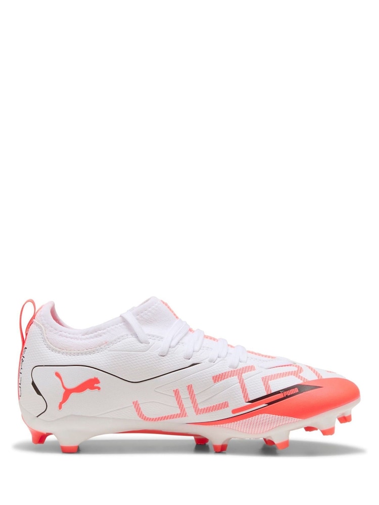Puma White Boys Ultra 5 Match Fg/ag Football Boots - Image 1 of 6