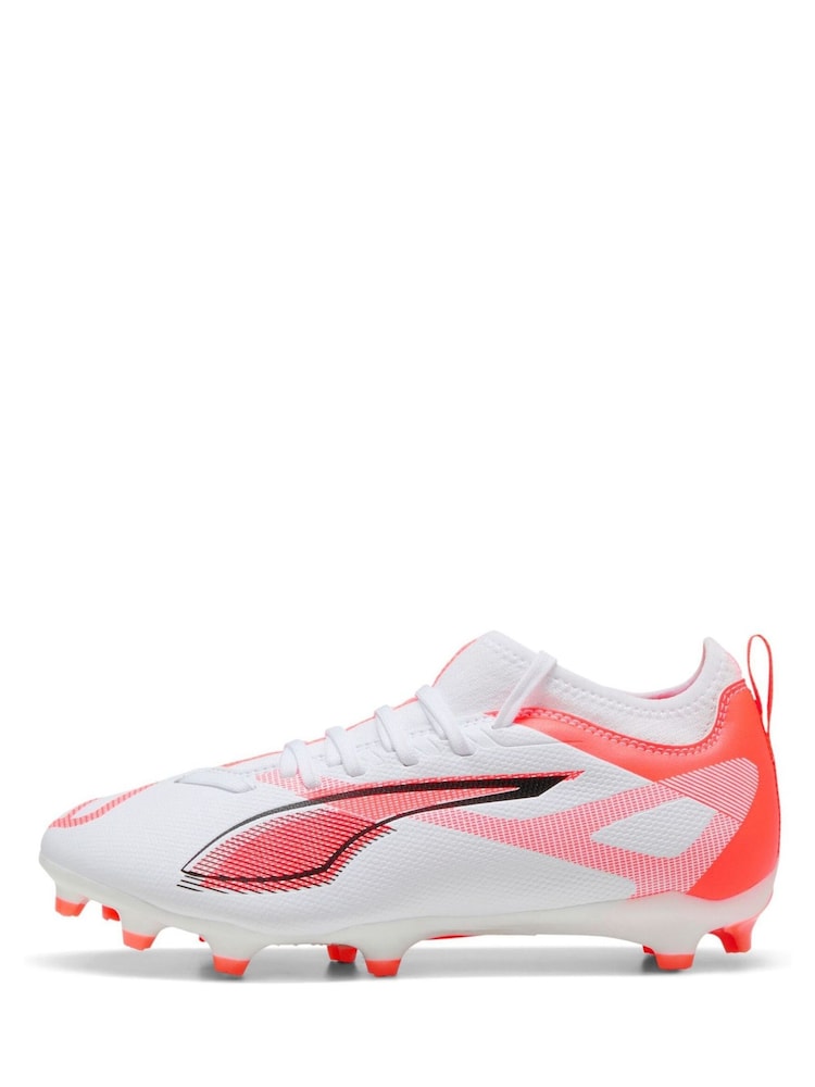 Puma White Boys Ultra 5 Match Fg/ag Football Boots - Image 2 of 6