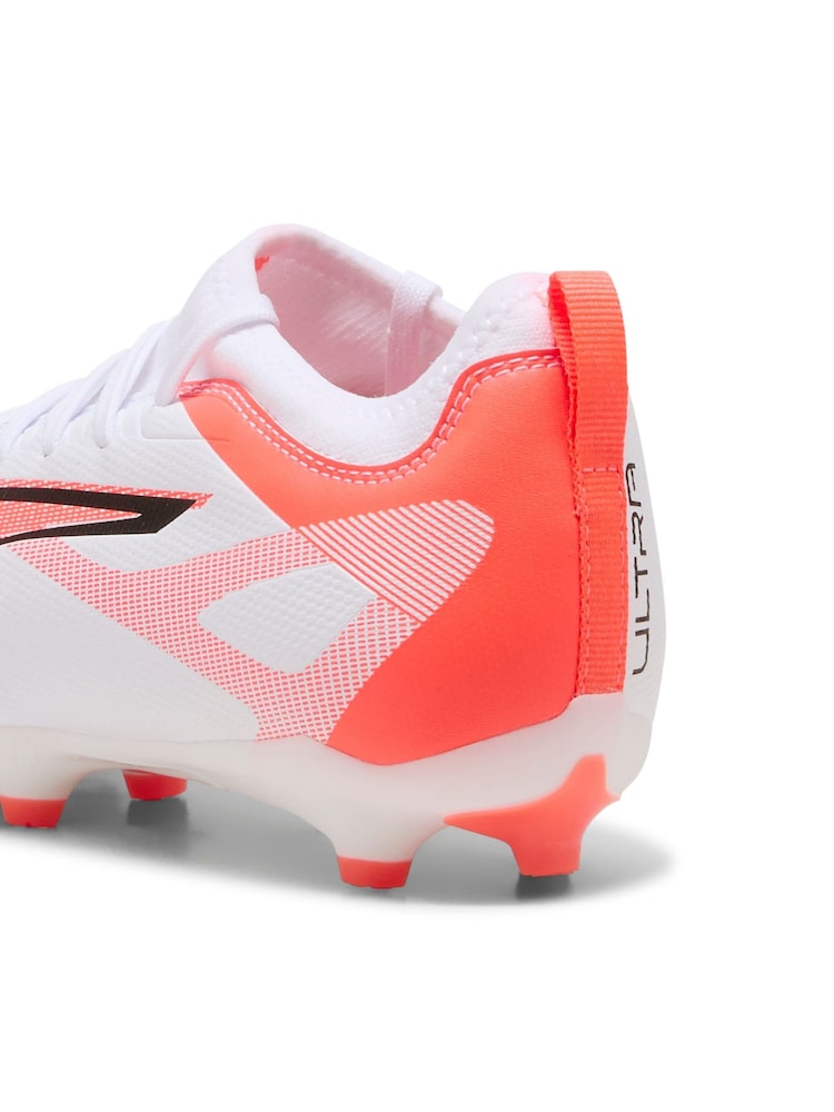 Puma White Boys Ultra 5 Match Fg/ag Football Boots - Image 6 of 6