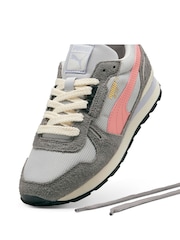 Puma Grey RX 737 Vintage Trainers - Image 5 of 6