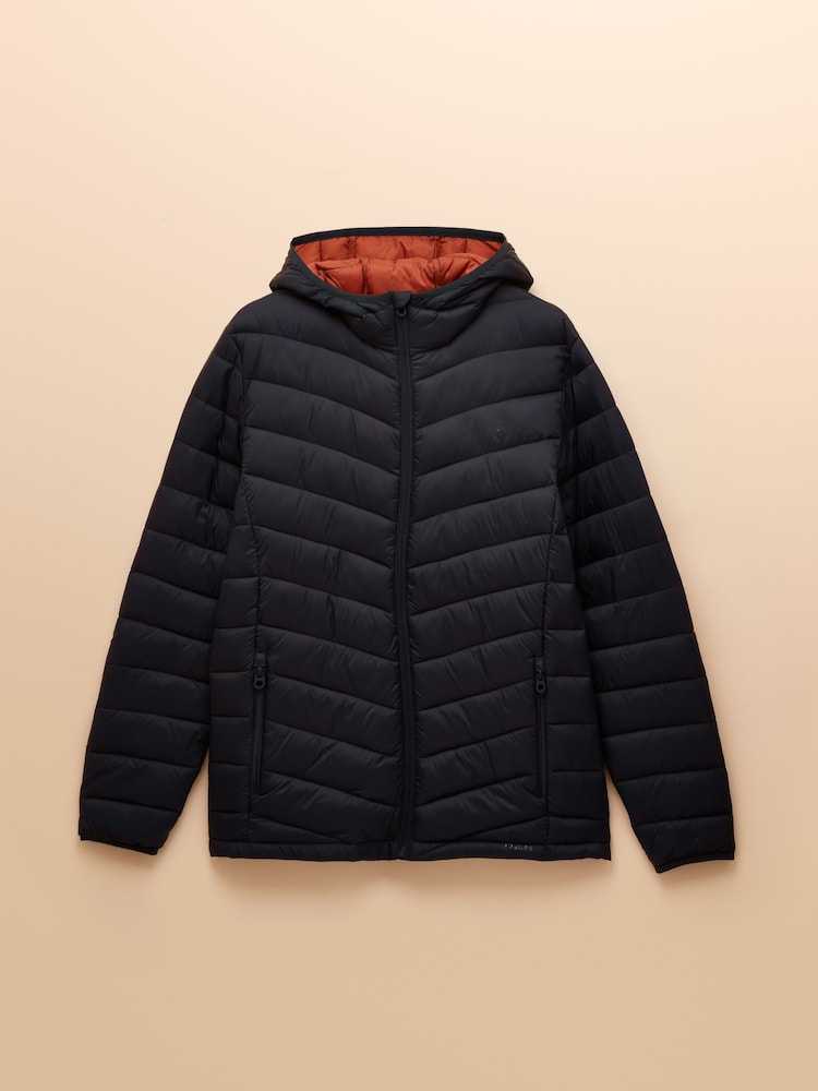 Joules Garrett Navy Showerproof Padded Jacket - Image 11 of 11