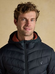 Joules Garrett Navy Showerproof Padded Jacket - Image 5 of 11