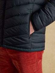 Joules Garrett Navy Showerproof Padded Jacket - Image 8 of 11