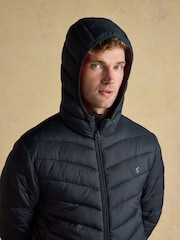 Joules Garrett Navy Showerproof Padded Jacket - Image 9 of 11