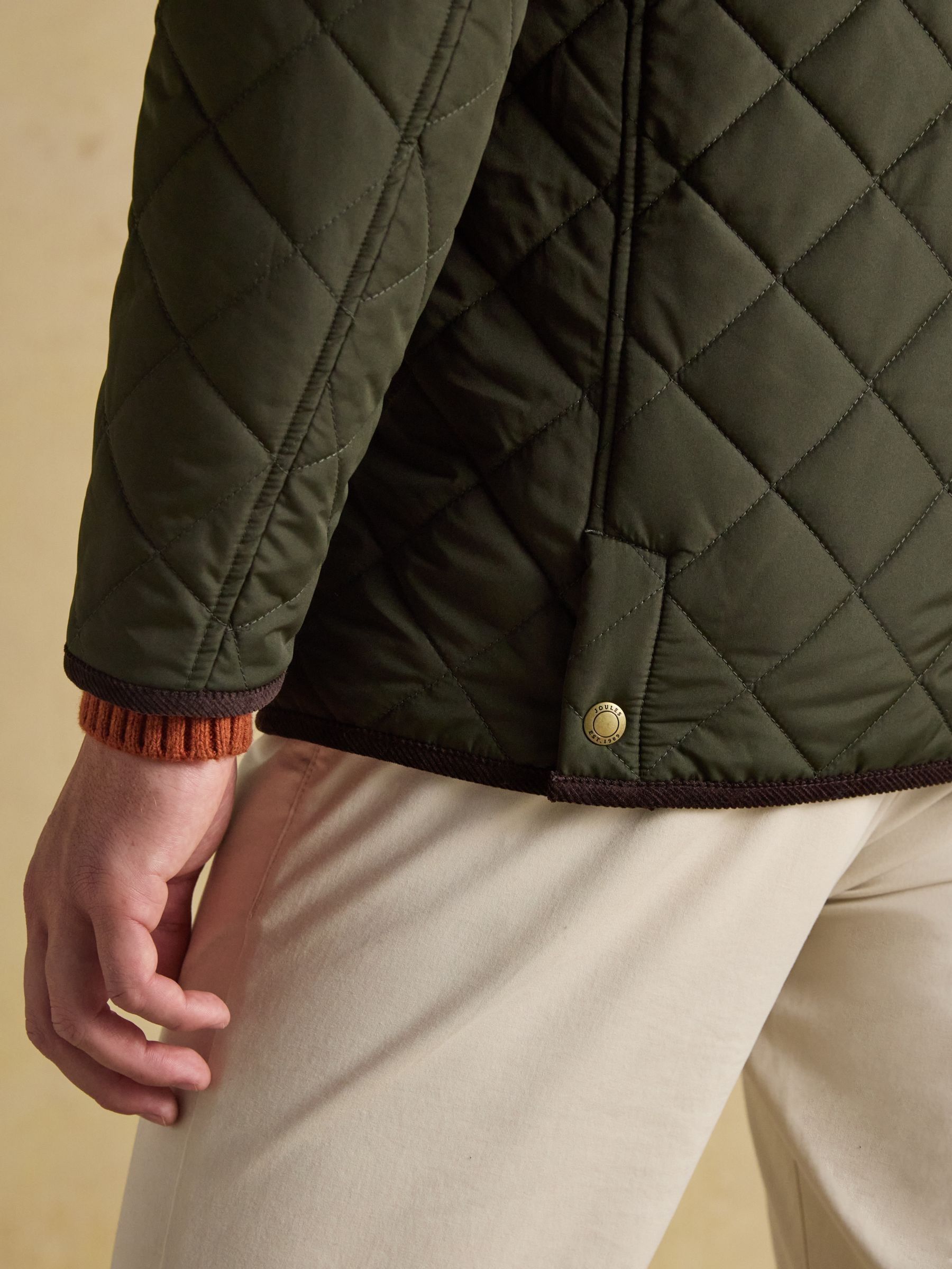 Buy Joules Maynard Green Diamond Quilted Jacket from Next USA