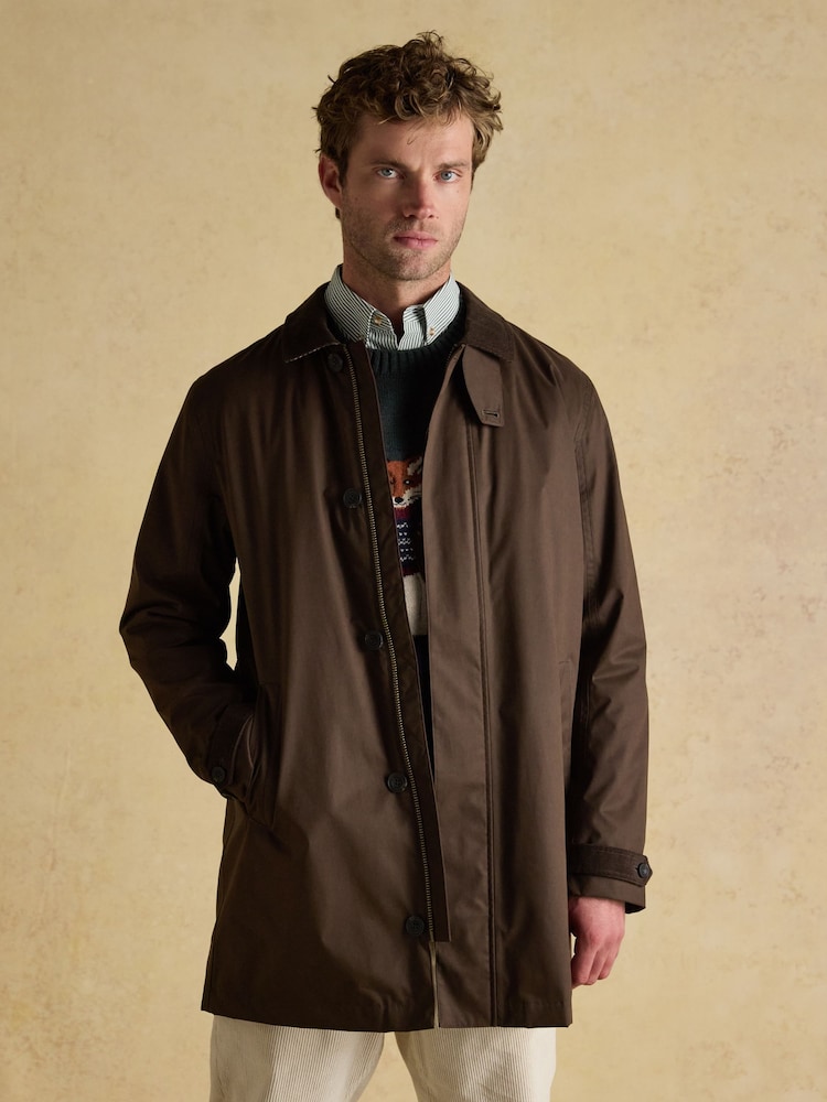 Joules Sandford Brown Waterproof Raincoat - Image 1 of 10 Joules Sandford Brown Waterproof Raincoat - Image 1 of 10