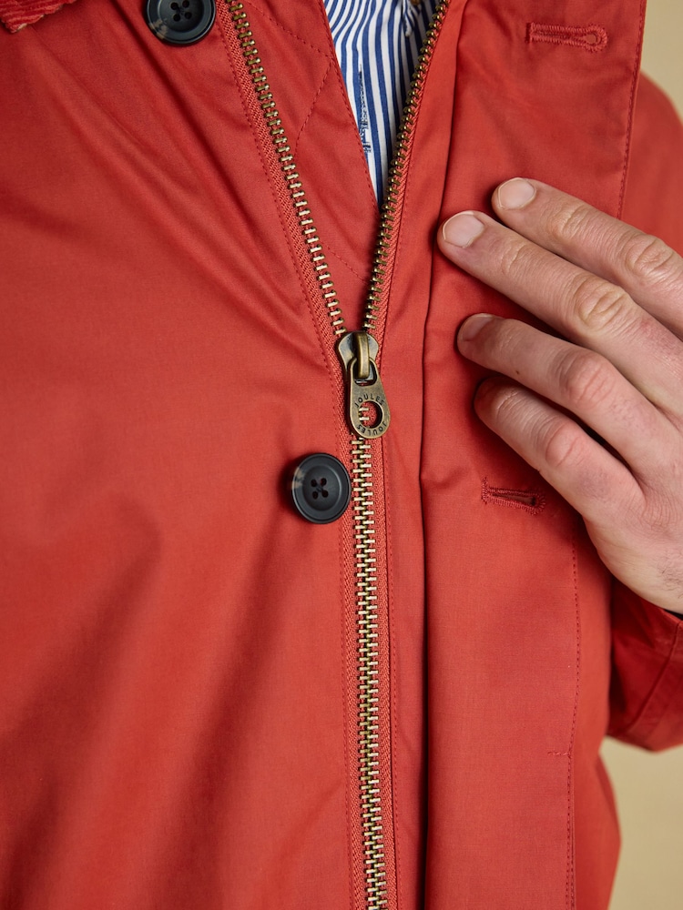 Buy Joules Sandford Orange Waterproof Raincoat from the Next UK