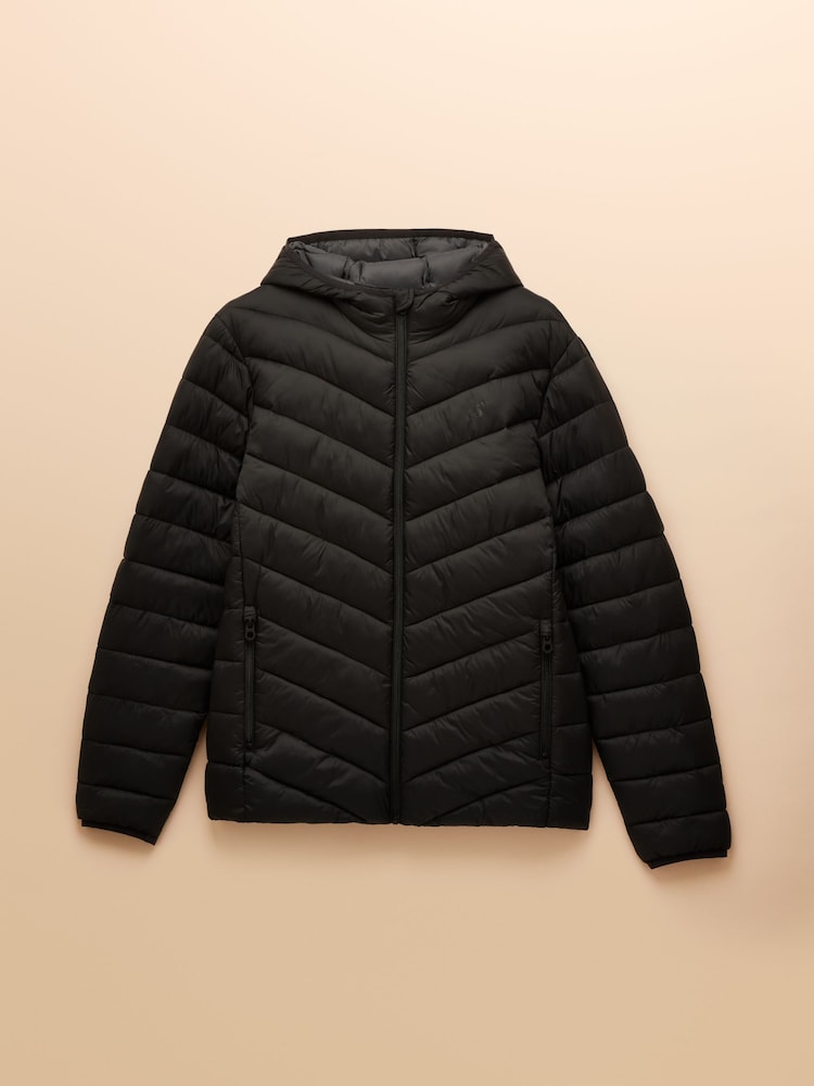 Joules Garrett Black Showerproof Padded Jacket - Image 10 of 10 Joules Garrett Black Showerproof Padded Jacket - Image 10 of 10