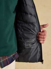 Joules Garrett Black Showerproof Padded Jacket - Image 5 of 10