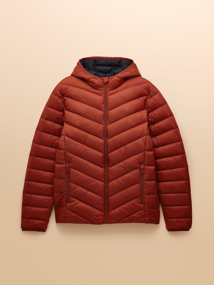 Joules Garrett Orange Showerproof Padded Jacket - Image 11 of 11
