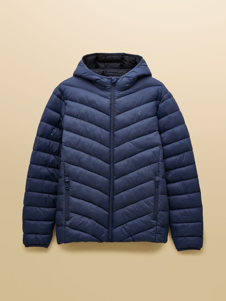 Joules Garrett Blue Showerproof Padded Jacket - Image 10 of 10 Joules Garrett Blue Showerproof Padded Jacket - Image 10 of 10