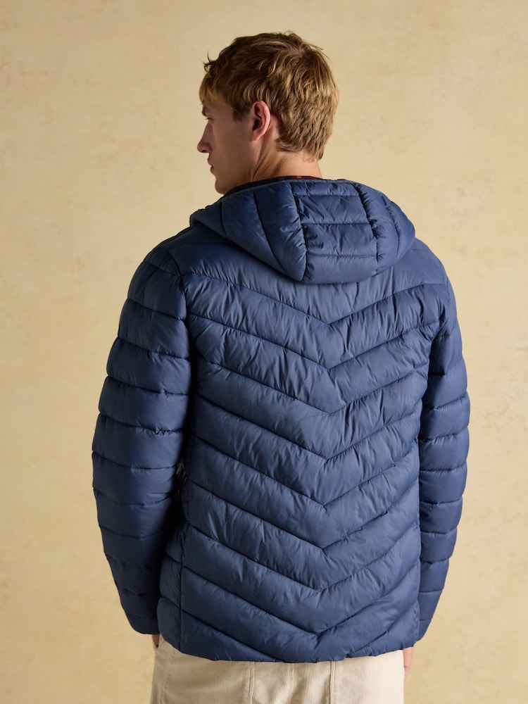 Joules Garrett Blue Showerproof Padded Jacket - Image 2 of 10 Joules Garrett Blue Showerproof Padded Jacket - Image 2 of 10