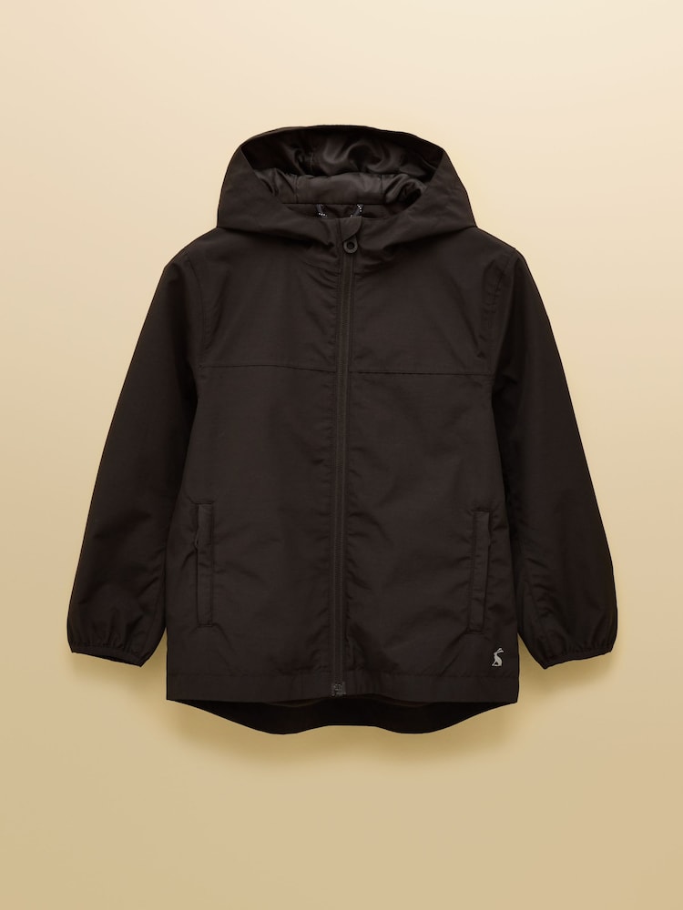 Joules Ayston Black Lightweight Waterproof Coat - Image 1 of 5 Joules Ayston Black Lightweight Waterproof Coat - Image 1 of 5