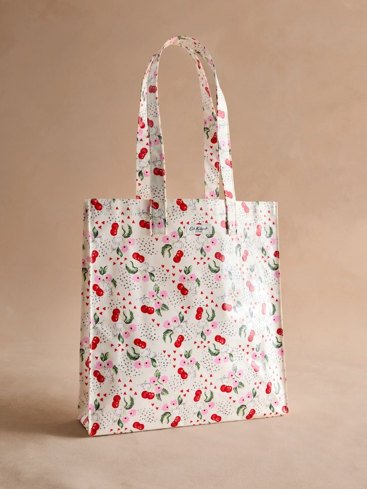 Cath Kidston Ecru Cherry Large Book Bag - Image 1 of 3