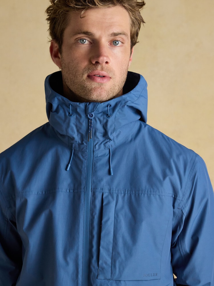 Buy Joules Ayston Blue Lightweight Waterproof Coat from Next India