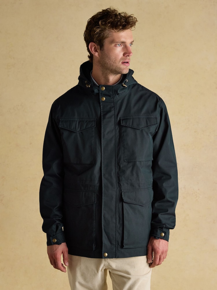 Joules Portman Navy Waterproof Raincoat - Image 1 of 10