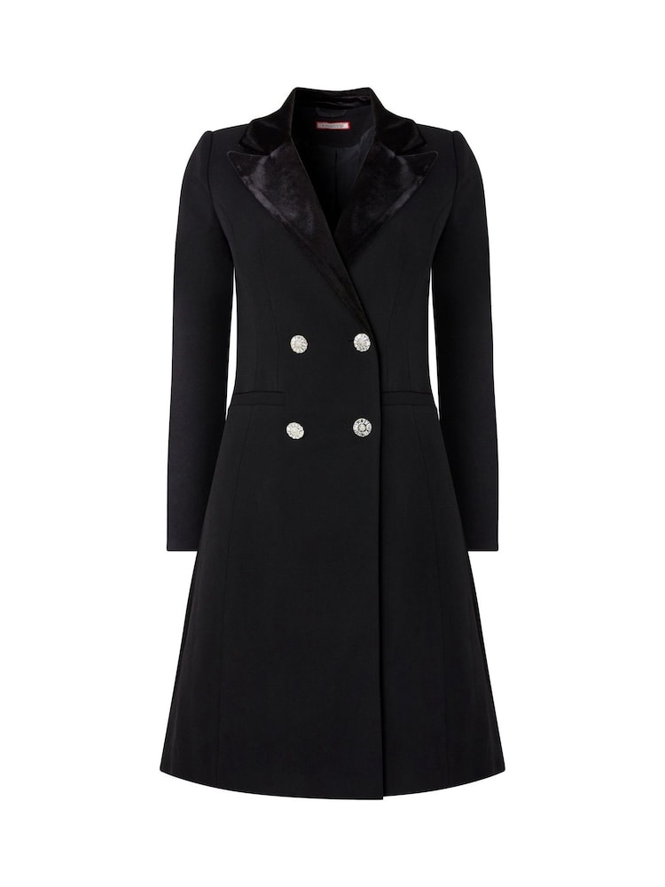Joe Browns – langärmliges Smoking-Minikleid mit Samtbesatz - Bild 5 von 5 Joe Browns – langärmliges Smoking-Minikleid mit Samtbesatz - Bild 5 von 5