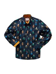 Joe Browns Natural Smart Distinguished Animal Print Long Sleeve 100% Cotton Shirt - Image 5 of 5