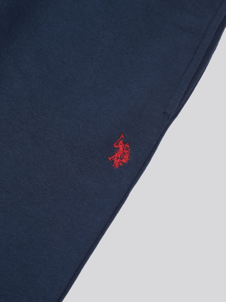 U.S. Polo Assn. Dark Blue Boys Double Horsemen Zip Hoodie and Joggers Set - Image 2 of 3