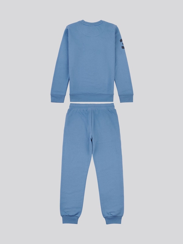 U.S. Polo Assn Blue U.S. Polo Assn. Boys Player 3 Sweatshirt and Joggers Set - Image 8 of 11