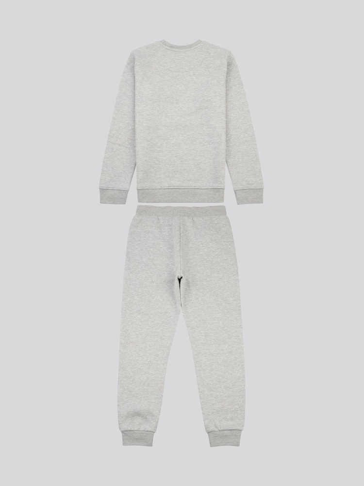 U.S. Polo Assn Grey U.S. Polo Assn. Boys Arch Sweatshirt and Joggers Set - Image 8 of 12