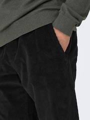 Only & Sons Black Corduroy Trousers - Image 4 of 6