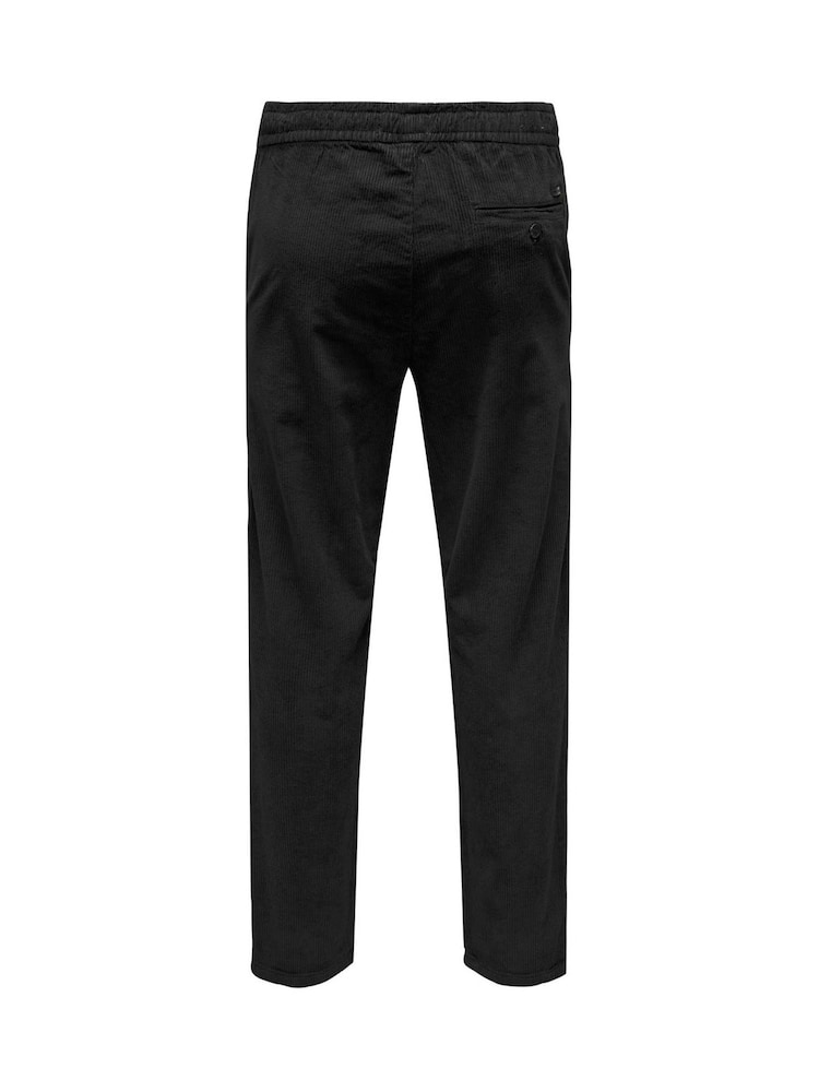 Only & Sons Black Corduroy Trousers - Image 6 of 6 Only & Sons Black Corduroy Trousers - Image 6 of 6