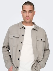 Camisa oversized de manga comprida Only & Sons - Imagem 1 de 8
