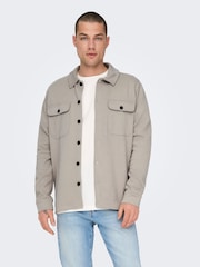 Camisa oversized de manga comprida Only & Sons - Imagem 2 de 8