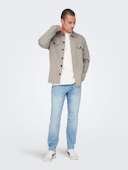 Camisa oversized de manga comprida Only & Sons - Imagem 4 de 8