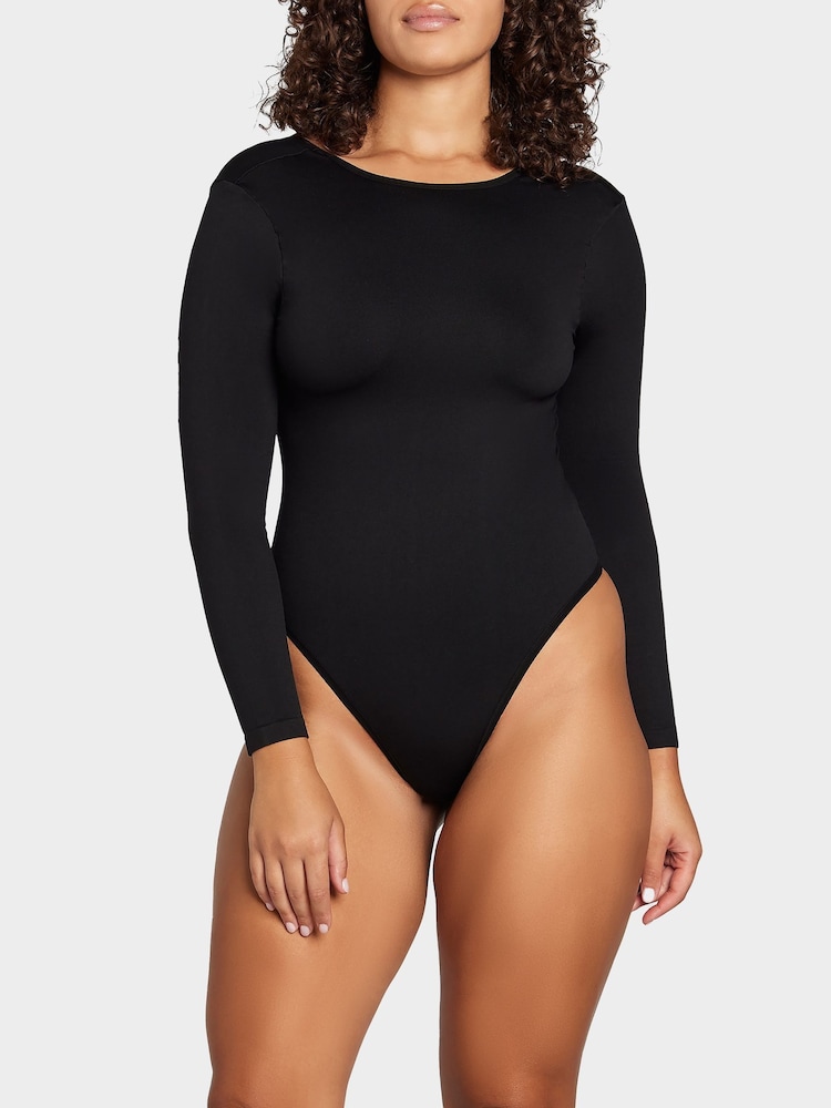 Heist Softskin The Scoop Back Black Bodysuit - Image 1 of 5