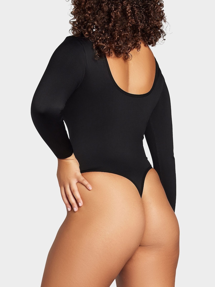 Heist Softskin The Scoop Back Black Bodysuit - Image 2 of 5