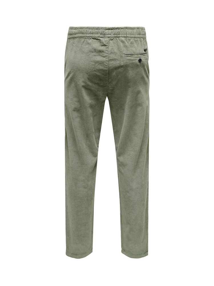 Only & Sons Grey Corduroy Trousers - Image 5 of 5