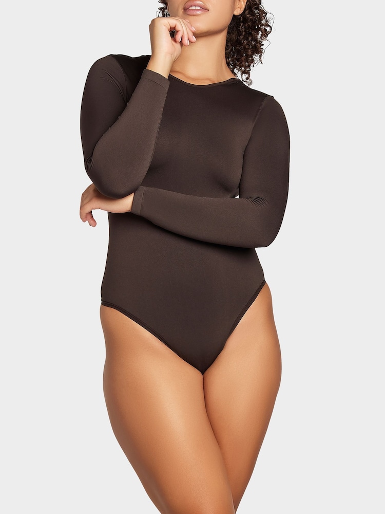 Heist Softskin The Scoop Back Brown Bodysuit - Image 1 of 4