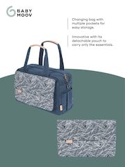 Babymoov Blue Day to Day Multi Functional 2-in-1 Changing 100% Cotton Bag - Image 3 of 6