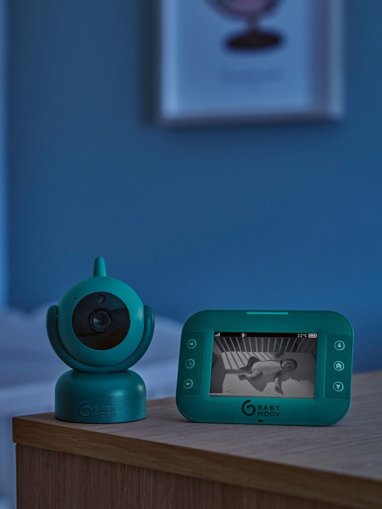 Babymoov Green Yoo Twist 360° Motorised 3.5" Baby Video Monitor - Image 1 of 6